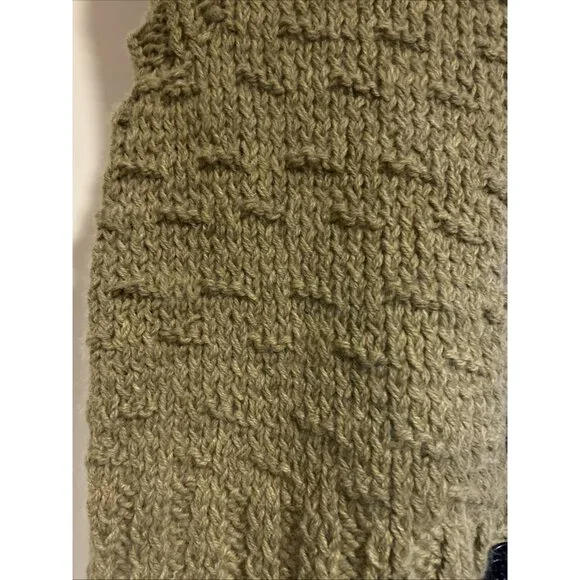 French Angora Wool Boho Hippie Chunky Knit Sweater Vest Art to Wear Large XL New - Picture 6 of 15